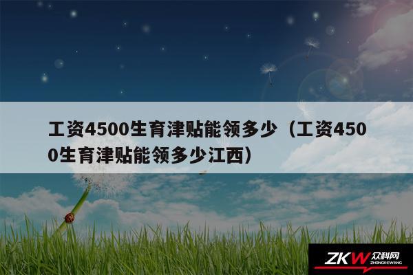 工资4500生育津贴能领多少以及工资4500生育津贴能领多少江西