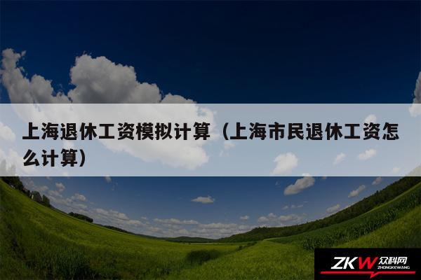 上海退休工资模拟计算以及上海市民退休工资怎么计算