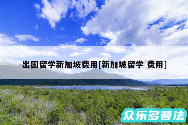 出国留学新加坡费用及新加坡留学 费用
