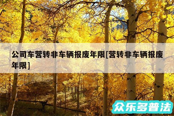 公司车营转非车辆报废年限及营转非车辆报废年限