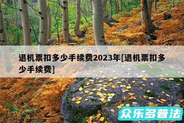 退机票扣多少手续费2024年及退机票扣多少手续费