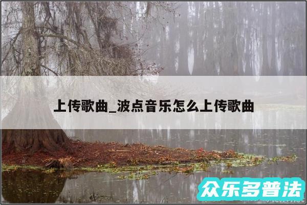 上传歌曲_波点音乐怎么上传歌曲