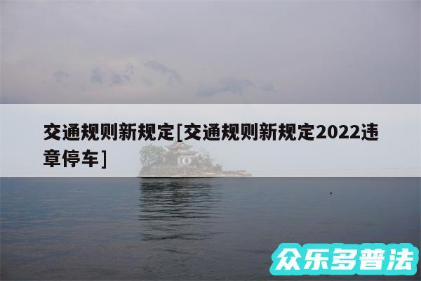 交通规则新规定及交通规则新规定2024违章停车