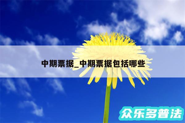 中期票据_中期票据包括哪些