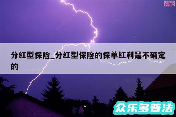 分红型保险_分红型保险的保单红利是不确定的