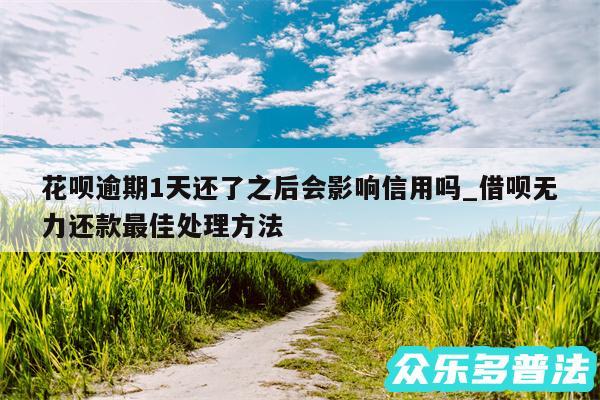 花呗逾期1天还了之后会影响信用吗_借呗无力还款最佳处理方法