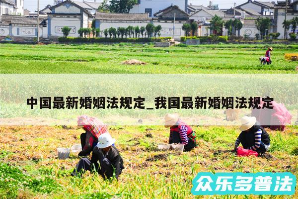 中国最新婚姻法规定_我国最新婚姻法规定