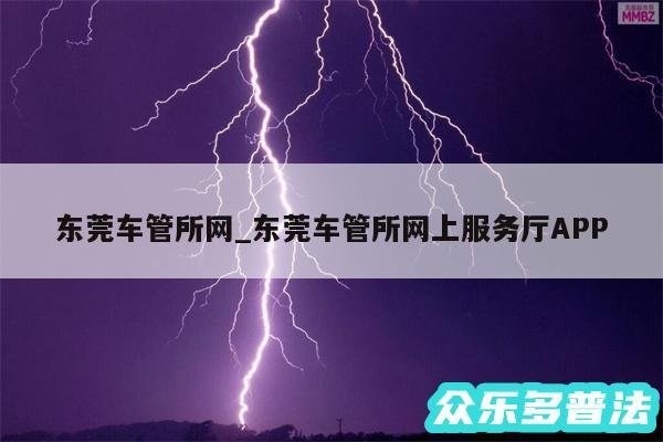 东莞车管所网_东莞车管所网上服务厅APP