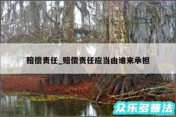 赔偿责任_赔偿责任应当由谁来承担