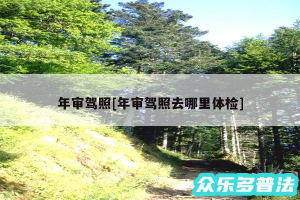 年审驾照及年审驾照去哪里体检