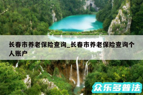 长春市养老保险查询_长春市养老保险查询个人账户