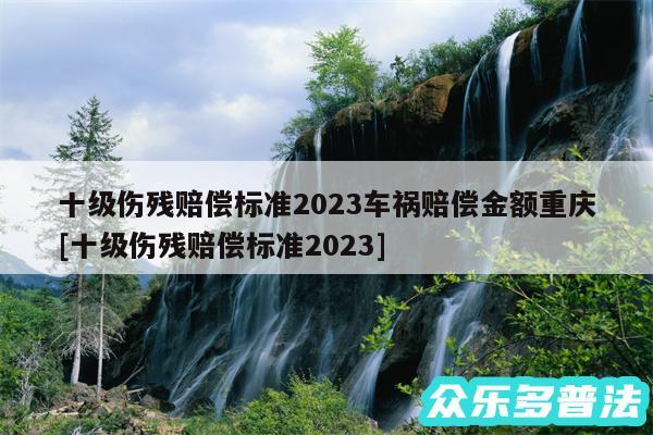 十级伤残赔偿标准2024车祸赔偿金额重庆及十级伤残赔偿标准2024