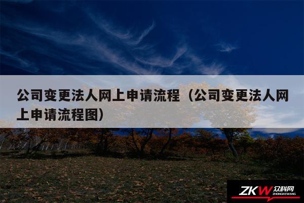 公司变更法人网上申请流程以及公司变更法人网上申请流程图