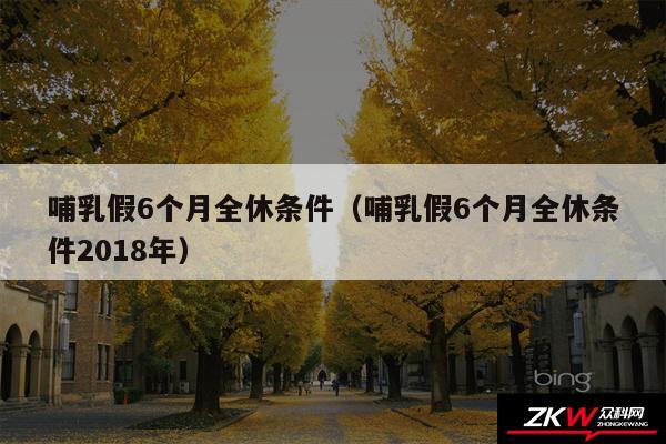 哺乳假6个月全休条件以及哺乳假6个月全休条件2018年