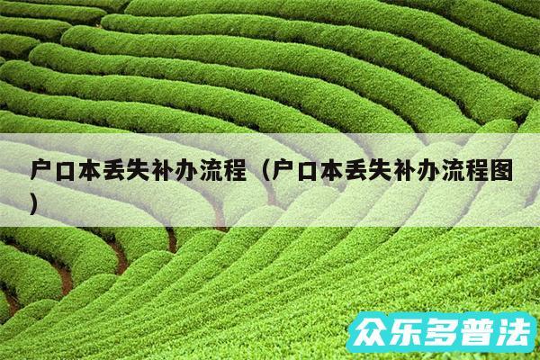 户口本丢失补办流程以及户口本丢失补办流程图