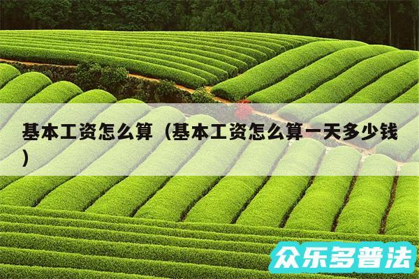 基本工资怎么算以及基本工资怎么算一天多少钱