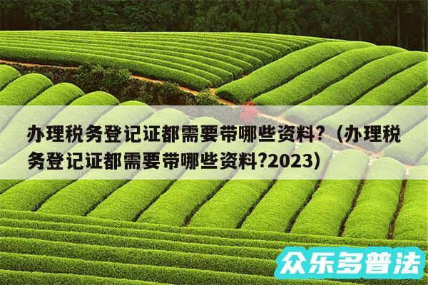 办理税务登记证都需要带哪些资料?以及办理税务登记证都需要带哪些资料?2024