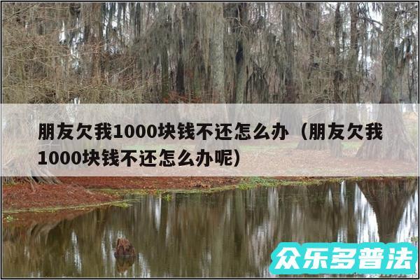 朋友欠我1000块钱不还怎么办以及朋友欠我1000块钱不还怎么办呢