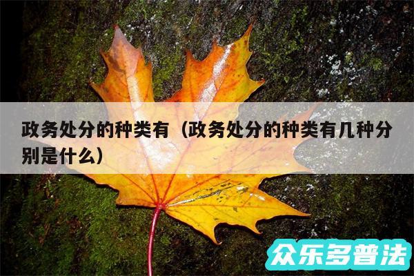 政务处分的种类有以及政务处分的种类有几种分别是什么