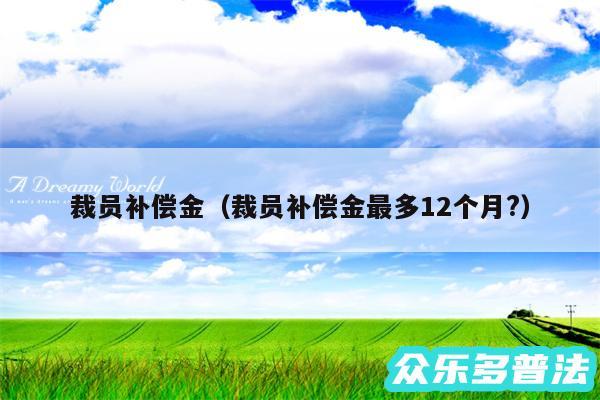 裁员补偿金以及裁员补偿金最多12个月?