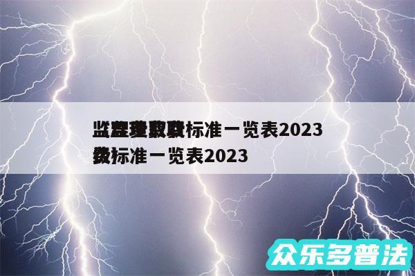 监理费取费标准一览表2024
以及监理费取费标准一览表2024
级