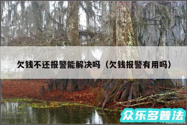 欠钱不还报警能解决吗以及欠钱报警有用吗