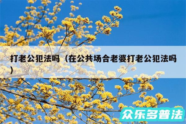 打老公犯法吗以及在公共场合老婆打老公犯法吗