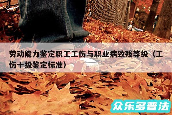 劳动能力鉴定职工工伤与职业病致残等级以及工伤十级鉴定标准