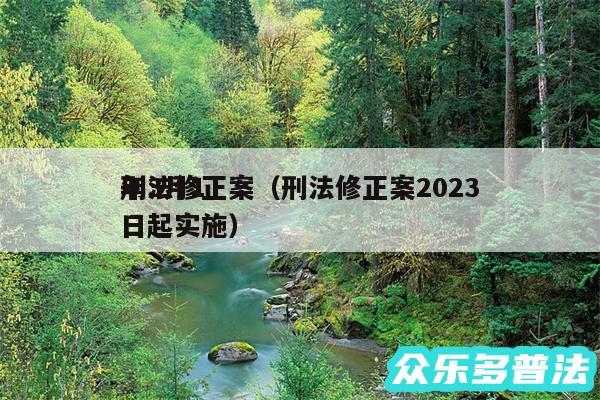 刑法修正案以及刑法修正案2024
年3月1日起实施