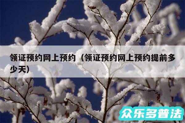 领证预约网上预约以及领证预约网上预约提前多少天