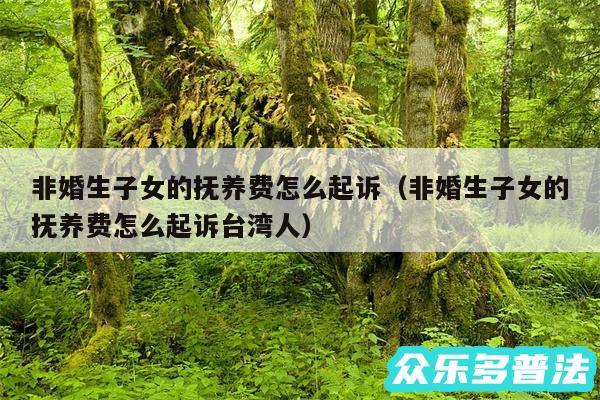 非婚生子女的抚养费怎么起诉以及非婚生子女的抚养费怎么起诉台湾人