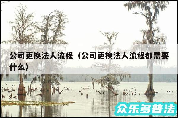 公司更换法人流程以及公司更换法人流程都需要什么