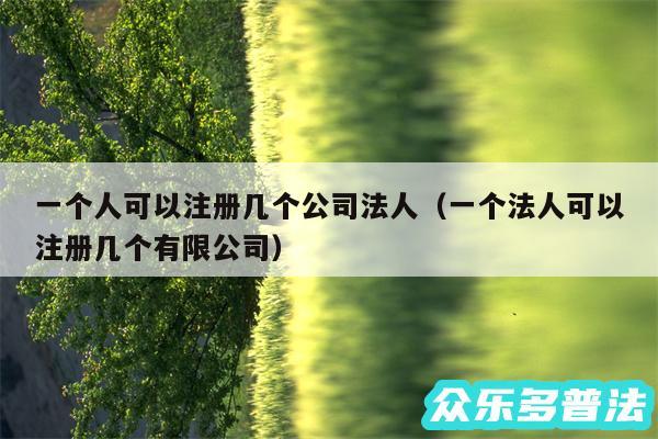 一个人可以注册几个公司法人以及一个法人可以注册几个有限公司