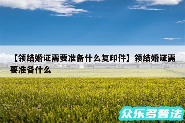 领结婚证需要准备什么复印件还有领结婚证需要准备什么