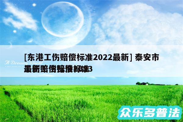 及东港工伤赔偿标准2024最新 泰安市工伤赔偿标准2024
最新工伤赔偿标准