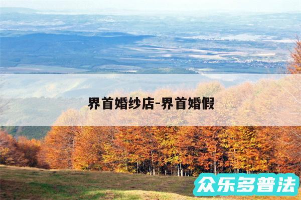 界首婚纱店-界首婚假