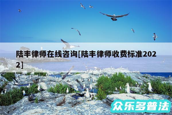 陆丰律师在线咨询及陆丰律师收费标准2024