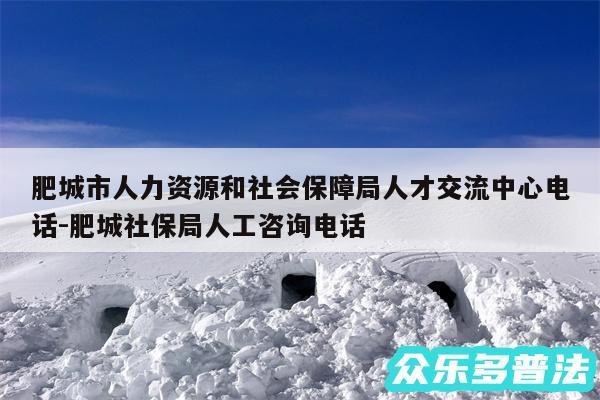 肥城市人力资源和社会保障局人才交流中心电话-肥城社保局人工咨询电话