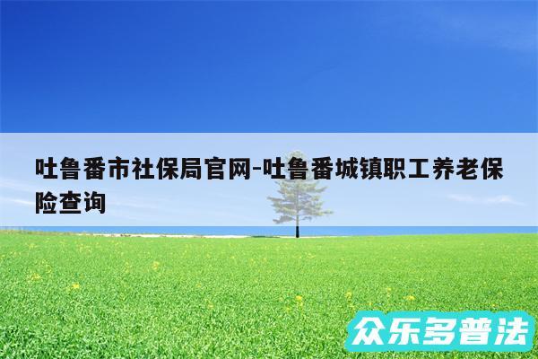 吐鲁番市社保局官网-吐鲁番城镇职工养老保险查询