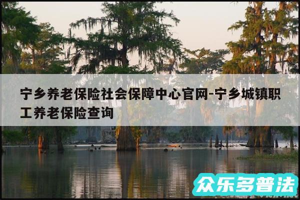 宁乡养老保险社会保障中心官网-宁乡城镇职工养老保险查询