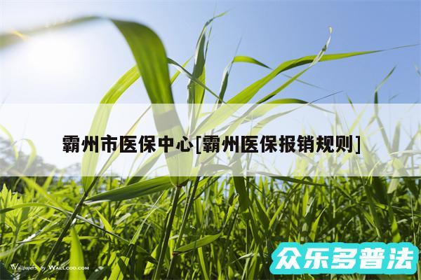 霸州市医保中心及霸州医保报销规则