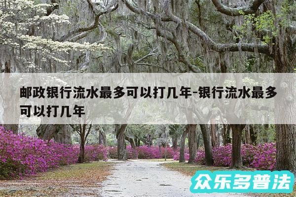 邮政银行流水最多可以打几年-银行流水最多可以打几年