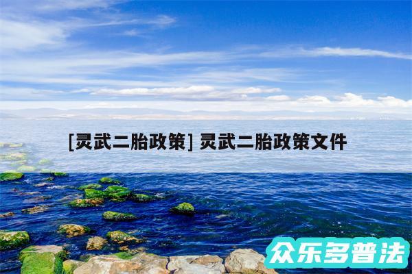 及灵武二胎政策 灵武二胎政策文件
