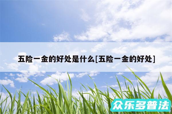 五险一金的好处是什么及五险一金的好处