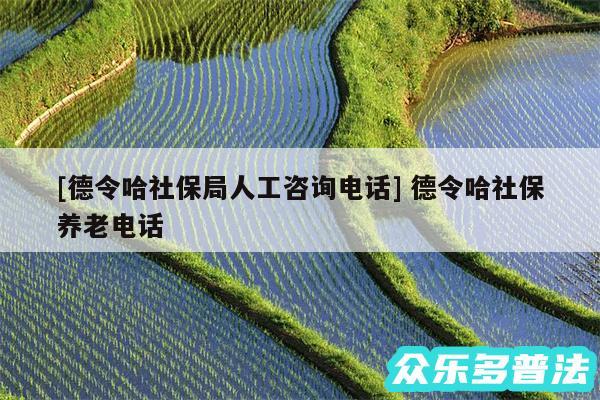 及德令哈社保局人工咨询电话 德令哈社保养老电话