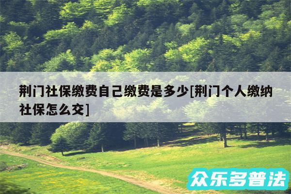 荆门社保缴费自己缴费是多少及荆门个人缴纳社保怎么交