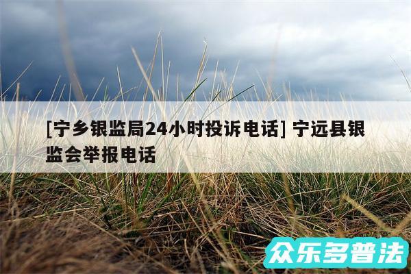 及宁乡银监局24小时投诉电话 宁远县银监会举报电话