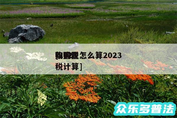 购置税怎么算2024
及2024
年购置税计算