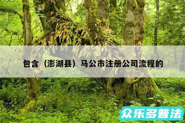 包含以及澎湖县马公市注册公司流程的
