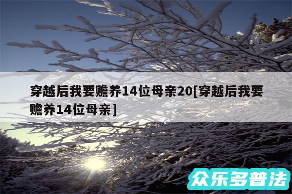 穿越后我要赡养14位母亲20及穿越后我要赡养14位母亲